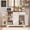 White and Retro, variant on Coffee Bar, Gizoon White Kitchen Pantry Storage Cabinet Cupboard, Sideboard Buffet with Storage Drawers