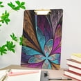thumbnail image 5 of FMSHPON Colorful Butterfly Floral Clipboard Hardboard Wood Nursing Clip Board and Pull for Standard A4 Letter 13x9 inches, 5 of 7