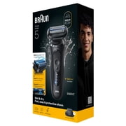 Braun Beard Shaver Series 5 for Men, with 3 AquaFlex Blades, SkinGentle Foil, Black