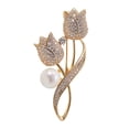 thumbnail image 2 of 2x Broche de Flor, Broches de Diamantes de Imitación, Broches de Ramo de Decoración, Broche de Solapa, Insignia para Vestido de Mujer, Ropa, Traje, 2 piezas, 2 of 8