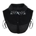 thumbnail image 2 of Estancias del cuello de las camisas falsas de Dickey de la gasa desmontable del del cisne de las mujeres Negro, 2 of 8