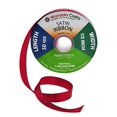 thumbnail image 2 of Maroon Satin Ribbon 1/2 Inch 50 Yard Roll for Gift Wrapping, Weddings, Hair, Dresses, Blanket Edging, Crafts, Bows, Ornaments; by Mandala Crafts, 2 of 4