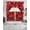 Red Black, variant on Valentine's Cardinal Swag Curtains for Living Room/Bedroom Windows, Red Love Heart Birds Branch Kitchen Curtains and Valances Set 36 Inch Length, Light Filtering Swags Valance Curtain Panels