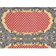 thumbnail image 2 of Zelouf Print On Ity  , Sewing, DIY, Crafts Fabric by the Yard, 539 Gold/crimso, 1 Yard, 2 of 2