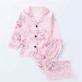 thumbnail image 1 of Cowsor 2 Piece Pajamas Set Kids Sleepwear Cartoon Printed Nightwear Cotton Long Sleeve Shirt Pants Sets, 1 of 3