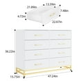 thumbnail image 3 of Ataucjin 8 Drawer Dresser for Bedroom,TV Stand Dressers Chest of Drawers for Living Room Hallway Entryway, 3 of 9