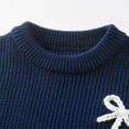thumbnail image 5 of Gibobby Infant Baby Boy Girl Knit Sweater Rooster Goose Embroidery Crew Neck Long Sleeve Pullover Knit Shirt Winter Clothes,Navy,9-12 Months, 5 of 9