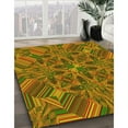thumbnail image 3 of Ahgly Tapis Rond Lavable en Machine Intérieur Transitionnel Vert Pistache, 4 Pieds Rond, 3 of 7