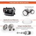 thumbnail image 4 of AKKON - For Black 2014 2015 2016 2017 2018 2019 2020 2021 Toyota Tundra Light Tube Projector Headlights Front Headlamps Set, 4 of 7