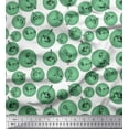 thumbnail image 1 of Soimoi Moss Georgette Fabric Dot,Men & Trumpet Musical Instrument Fabric Prints by Yard 42 Inch Wide, 1 of 1