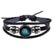 thumbnail image 1 of Pulsera de cuero con 12 Constelaciones para hombre, brazalete de cuero con personalidad informal, con signos del zodiaco, estilo Punk, 2022, 1 of 4