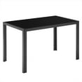 thumbnail image 5 of Ktaxon Modern Glass Dining Table for 4, 47" Rectangle Kitchen Table for Dinette, Breakfast, Dinner Table with Tempered Glass Tabletop, 47.2" x 27.6" x 29.5", 5 of 7