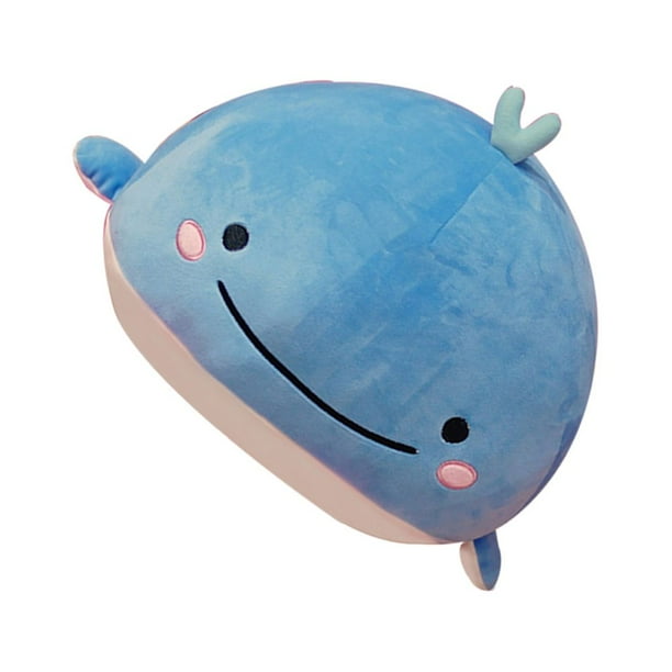 Ounissouiy Juguete de peluche de ballena, sofá, muñeca de pez, cojín trasero flexible, muñecas en forma de ballenas, almohada de peluche para Animales de peluche y juguetes de peluche No. 4