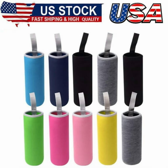 10 Pack Neoprene Water Bottle Sleeve 12 oz - 18 oz Bottle Cozy Insulated Glass