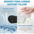 thumbnail image 4 of Lumbar Support Pillow for Office Chair and Car Seat, Memory Foam Lower Back Pillow, Neo Cushion for Low Back Pain Relief, 4 of 5