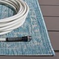 thumbnail image 5 of SAFAVIEH Courtyard Clodagh Medallion Indoor/Outdoor Area Rug, Aqua/Grey, 5'3" x 7'7", 5 of 13