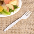 thumbnail image 3 of Karat U3530W PP Plastic Heavy Weight Forks Individual Wrapped for cafeteria, take-out food, food cart - 1,000 ct, 3 of 10