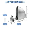 thumbnail image 2 of 4Pcs Glass Shelf Brackets, Glass Shelf Holder Support Wall Mount Brushed Adjustable Shelves Clamp for 3-16mm(0.12"-0.63") Glass, Silver, 2 of 7