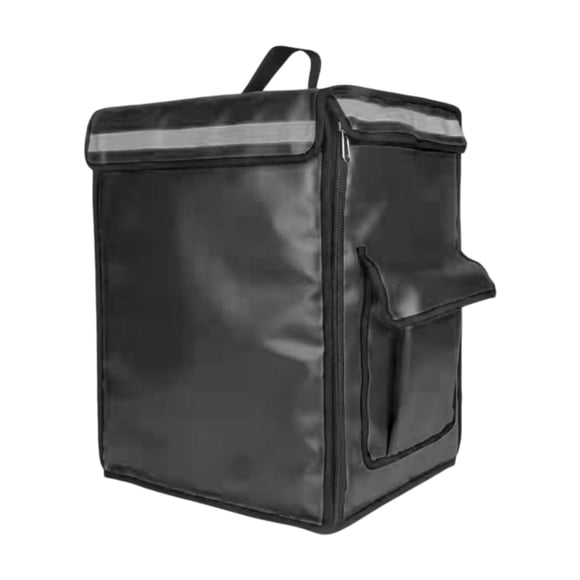 Mochila térmica para entrega de alimentos, bolsa para mantener la comida fresca y aislada. Negro