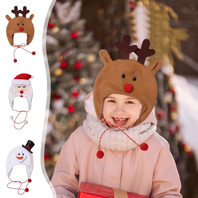 Adornos Navideños Ganfancp Gorro Navideño Ribeteado de Leopardo Gorros Navideños Gorros de Fiesta Gorros Decorativos Navideños 1 Sombrero