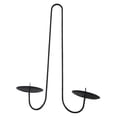 thumbnail image 5 of CoudarTitie Candle Sconce Pillar Candles Stand Iron Wall Candle Holder Decorative for Dining Without Circle, 5 of 9