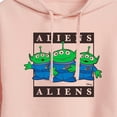 thumbnail image 3 of Toy Story 4 - Type Block Aliens - Juniors Cropped Pullover Hoodie, 3 of 5