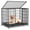 Black, variant on TIME RAY 48 inch Heavy Duty Metal Dog Crate for Large Dogs with RemovableTray, Double Door, Extra Large Dog Kennel for Yard Indoor Outdoor