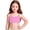 B1-Pink323, variant on Hihipz Little Girl's Tankini Top Solid Color Spaghetti Strap Quick Dry Swimwear
