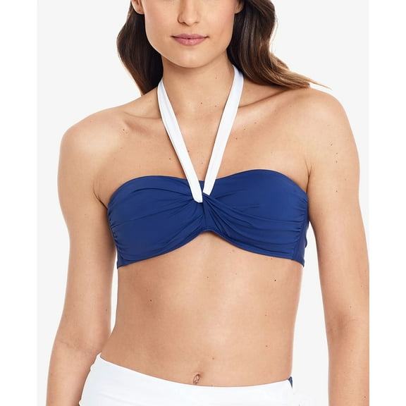 Ralph Lauren SAPPHIRE Bel Aire Halter Bikini Swim Top, 14