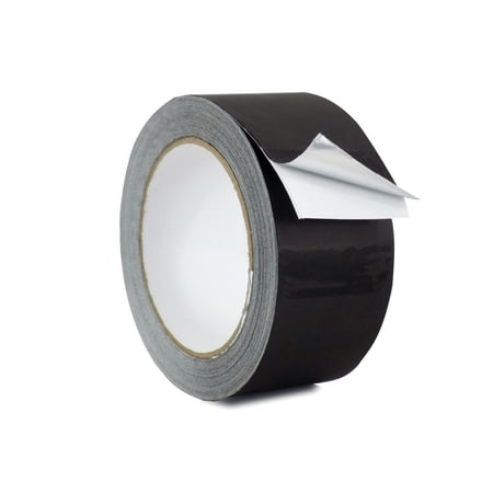 Metal Building Insulation WOD AF-20A-B Black Matte Aluminum Foil Tape General Purpose Non Reflective Hot & Cold Shield Resistant - Good for HVAC, Air Ducts, Insulation, Metal Repair: 2 in. x 27 yds. (Pack of 24) ()