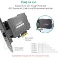 thumbnail image 4 of EDUP Gigabit Ethernet PCI Express PCI-E Network Card 10/100/1000Mbps RJ45 LAN Adapter Converter for Desktop PC, 4 of 5