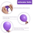 thumbnail image 3 of 129pcs Purple Balloons Different Sizes 18 12 10 5 Inch for Garland Arch Premium Purple Latex Balloons for Masquerade Party Decorations Birthday Anniversary Baby Shower Party Supplies, 3 of 14