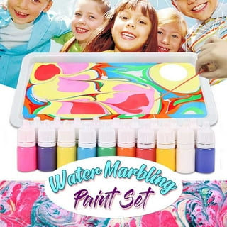 TMOL tmol marbling paint art kit, 18 colors water marbling kit, water art  paint set, arts and crafts for girls & boys ages 6-12, c
