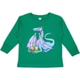 thumbnail image 3 of Inktastic Blue Easter Dragon with Painted Eggs Boys or Girls Long Sleeve Toddler T-Shirt, 3 of 5