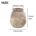 thumbnail image 6 of Ceramic Flower Vase, Large Decorative Terracotta Vase, Farmhouse Vases for Home Decor, Rustic Vintage Vases for Living Room, Kitchen, Bedroom, Office, Coffee Table, 18CM (Brown), 6 of 7