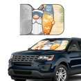 thumbnail image 4 of Fuzoiu Hello Summer Cute Gnome Print Car Windshield Sun Shade,Block Uv Rays Sunshade,Foldable Front Window Sun Visor Protector for Car,SUV,Truck-Keep Vehicle Cool-Hello Summer Cute Gnome, 4 of 8