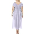 thumbnail image 2 of EZI Nightgowns for Women - Soft & Breathable Satin Night Gowns for Adult Women - Medium to Plus Size Womens Sleep Shirts - Long Mid-Length Nightgown, 2 of 9