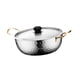 thumbnail image 2 of Olla para cocinar ramen coreana multiusos de calentamiento rápido con doble asa para sopa 18cm plata, 2 of 9