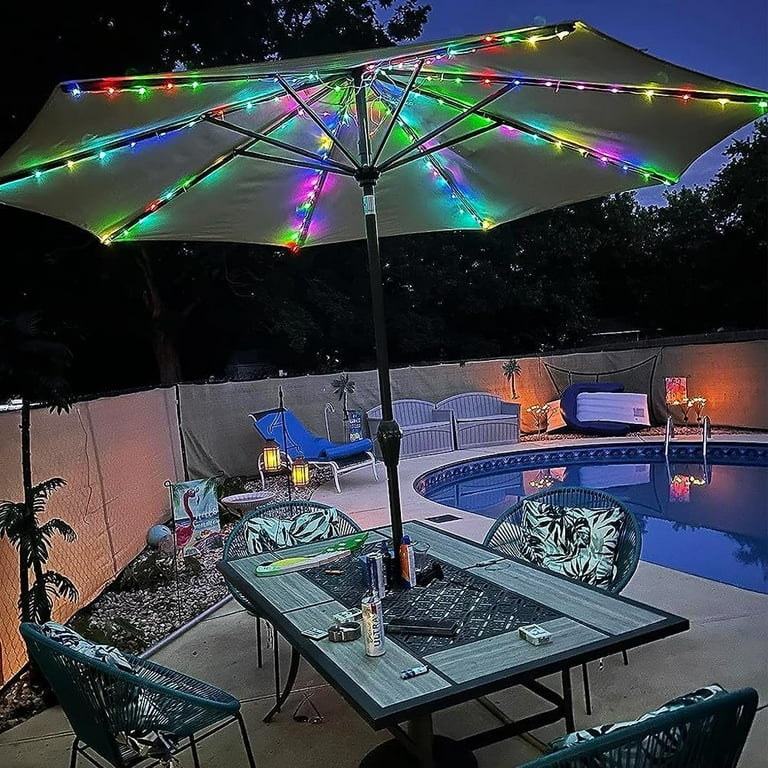 cantilever patio umbrella covers Patio Umbrella Cover | Waterproof, Zippered with Support Rod | 100%  Polyester