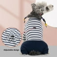 thumbnail image 3 of HQREA Winter Warm Dog Jacket Fleece Pet Dog Vest Coat 4 Legs Puppy Pullover Pajamas Jumpsuit Sweatshirt, 3 of 6