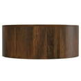 thumbnail image 3 of Simpli Home Millbury SOLID MANGO WOOD 36 inch Wide Round Contemporary Drum Coffee Table in Walnut Brown, Fully Assembled, 3 of 6