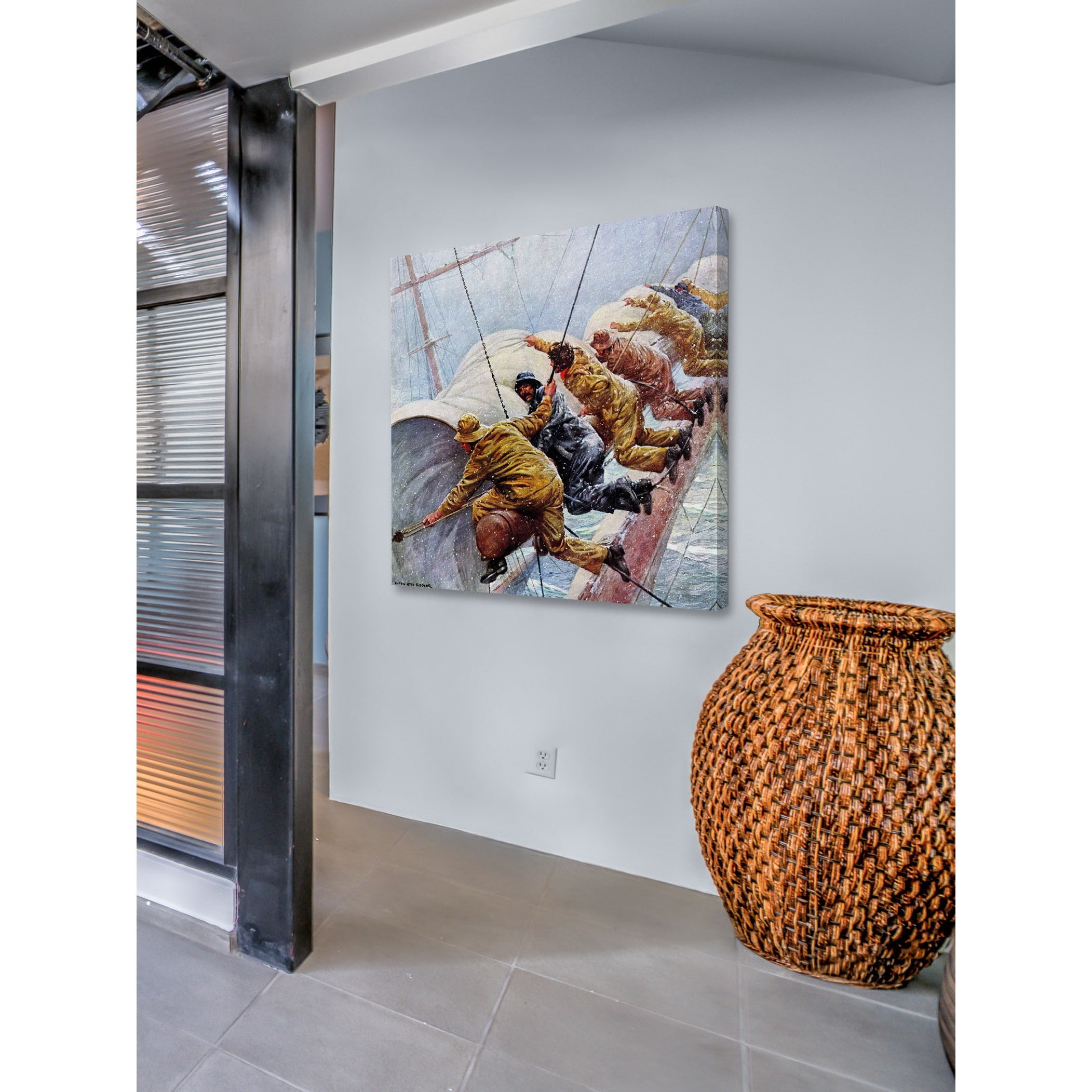 "Heave Ho!" Painting Print on Wrapped Canvas