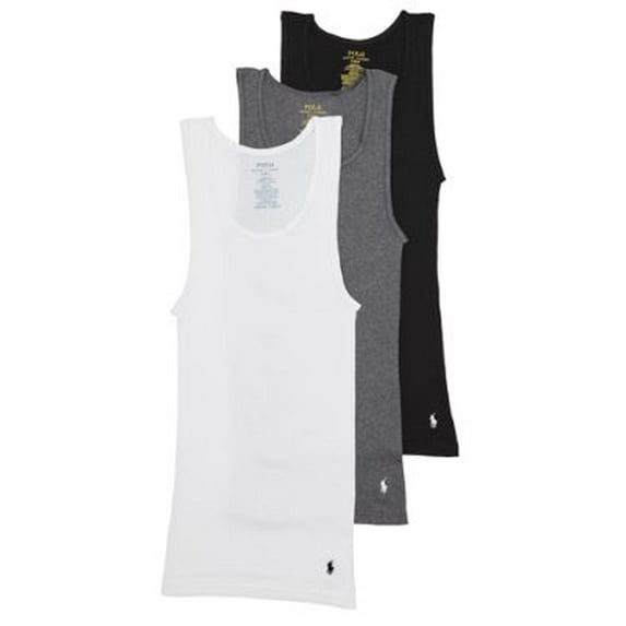 Polo Ralph Lauren Mens Classic Fit Cotton Tanks 3-Pack Style-RCTKP3