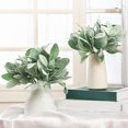thumbnail image 2 of Zukuco Artificial Lambs Ear Stems Faux Greenery Stems Bulk Flocked Lamb's Ear Fake Lambs Ear Picks Plants for DIY Wreath Wedding Flower Arrangement (12 Pcs), 2 of 7
