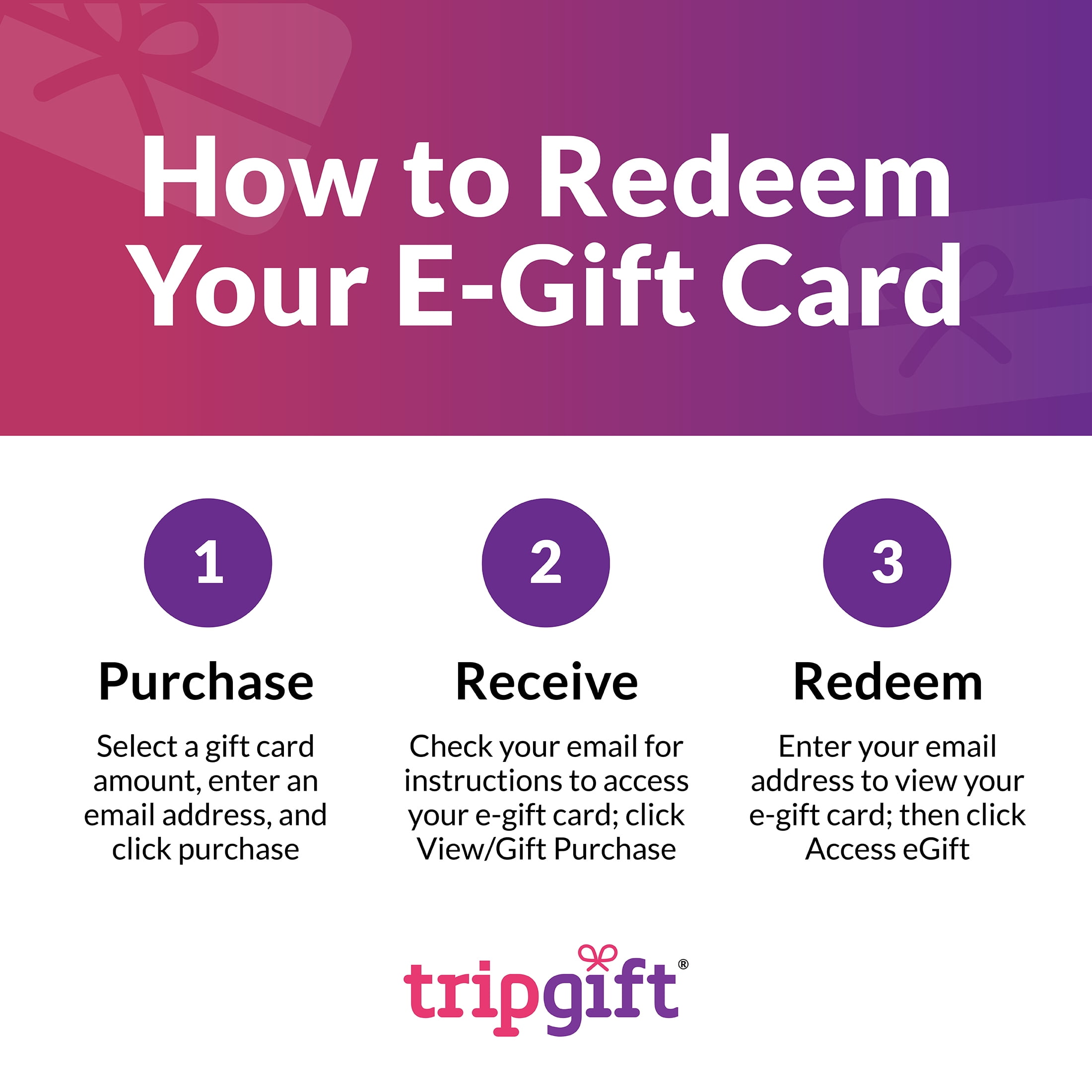 TripGift $500 eGift Card [Email Delivery]