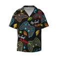 thumbnail image 5 of Picia Play Game3 Men's Linen Shirts Short Sleeve Cuban Beach Shirts Casual Shirts Button Down Shirt for Men Beach Summer Wedding Shirt-X-Large, 5 of 7