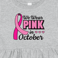 thumbnail image 4 of Inktastic Breast Cancer Awareness We Wear Pink in October Girls Baby Dress, 4 of 5
