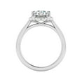 thumbnail image 2 of Empire Jewelry 1.7 Ct Round Lab Diamond Engagement Halo Ring - 14K White Gold Plated Rings for Her - Anniversary Ring for Women - Perfect Gift for Proposals, Weddings, and Special Occasions, 2 of 3