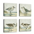 thumbnail image 1 of Set of 4 - Beach Bird IV - Contemporary Fine Art Giclee on Canvas Gallery Wrap - wall décor - Art painting - 8 x 8 Inch - Ready to Hang, 1 of 2