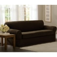 thumbnail image 4 of Zenna Home Pixel 2-Piece Stretch Sofa Furniture Slipcover, Chocolate Brown, 4 of 6